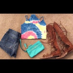 Aqua Juicy Couture wristlet